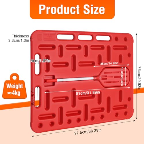 Livestock Sorting Panel with Paddle, Animal Guide Board Sturdy and Lightweight, Handling Equipment for Hogs, Sheep, Goats, Cattle, Portable Farm Fencing & Crowding Gate