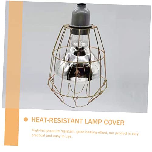 3Pcs Waterproof Heating Bulb Cage Wear-Resistant Lamp Cover for Reptiles Chickens and Young Pigs Heat-Resistant and Scald Design for Household Use