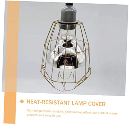 3Pcs Waterproof Heating Bulb Cage Wear-Resistant Lamp Cover for Reptiles Chickens and Young Pigs Heat-Resistant and Scald Design for Household Use