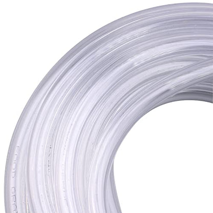 Clear Vinyl PVC Tubing 1/4" ID X 3/8" OD Plastic Flexible Food Grade Hose 25 Feet - size: 1/4" 3/8", style: 25 Feet