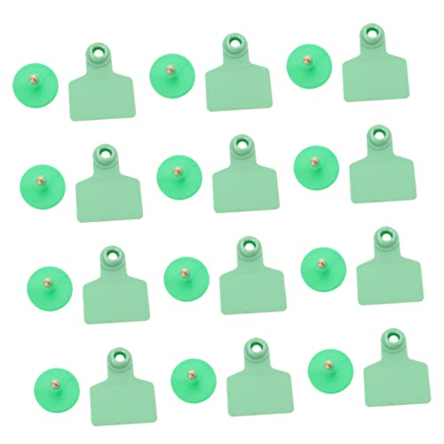 BESPORTBLE 100pcs Blank Pig Ear Tags Durable Identification Tags for Cattle Sheep Goats and Pigs Lightweight Fade Resistant Flexible and Convenient for Livestock Management