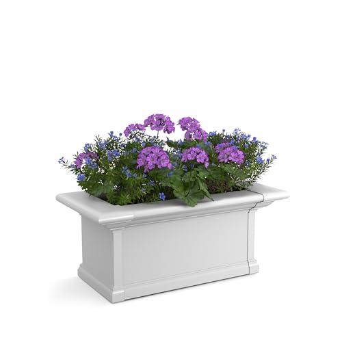 Mayne 4822-W Yorkshire Window Box, 2-foot, White - size: 2-foot
