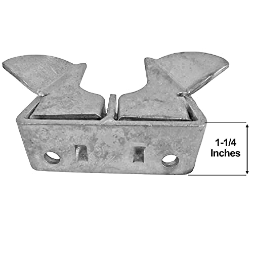Wall Mount Gate Butterfly Fork Latch - 1-3/8" to 1-5/8" Fork Diameter - Chain Link Fence Gate Latching Hardware - Chain Link Fence Gate Parts - size: 1-3/8" Wall Mount