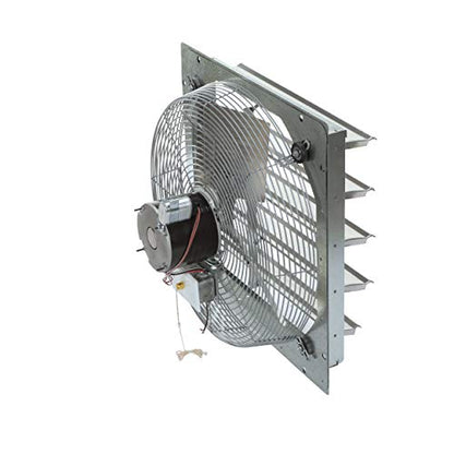TPI Corporation CE20-DS Direct Drive Exhaust Fan – 120 Volt, 20 Inch Shuttered Industrial Fan. Workshop Ventilation Fans