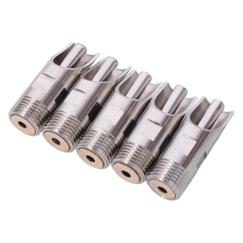 5pcs 1/2" Stainless Steel Livestock Pig Drinking Water Equipment Faucet Pig Nipple Drinker for Sows Piglets Drinking