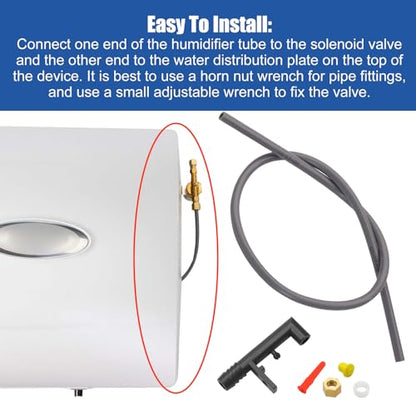 4079 Humidifier Feed Tube Assembly Kit with Nozzle, Sleeve Nut, Orifice, Strainer for 500 Series Compatible with Humidifier 110, 220, 500, 500A, 500M, 550, 550A, 558