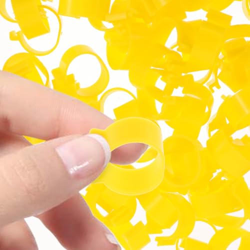 100Pcs Adjustable Chicken Leg Bands Open-Style Clips for Poultry Identification Colorful Marking Rings for Ducks Geese and Gamefowl Color