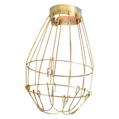 Heating Lamp Holder Anti Scald Mesh Cover for Reptiles Amphibians Birds - Sturdy Iron Construction, Adjustable Clamp, 3.94x3.94x5.71 inch