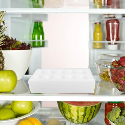 BESTOYARD Egg Holder Tray 10-Grid, Thickened Foam Shock-Absorbing Protective Container for Shipping & Refrigerator Storage, for Fresh Chicken Eggs