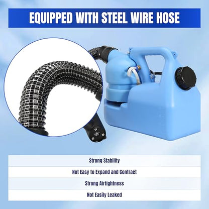 ULV Fogger Machine 6L (1.58 Gallon) Electric Portable Fogger Sprayer Ultra-Low Volume Atomizer for Indoor Home Hotel Outdoor Yard Gardens Church School