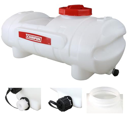 Chapin 97004: 15 Gallon Water Storage Tank, Utility Water Tank, Water Supply, for Farms, Acreage, Gardens, Orchards, Translucent White - size: 15-Gallon