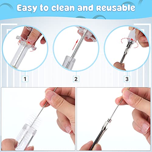 2 Pieces Reusable Goats Syringe with 2 Drench Nozzle, Adjustable Dosage Detachable Sheep Drench Livestock Syringe for Sheep Baby Goat Supplies - 20ML - style: 20ml