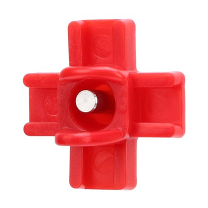 40PCS Automatic Poultry Nipple, Red Chicken Waterer Nipples Plastic Steel with Drill Bit, for Bucket Feeders Chicken Coop