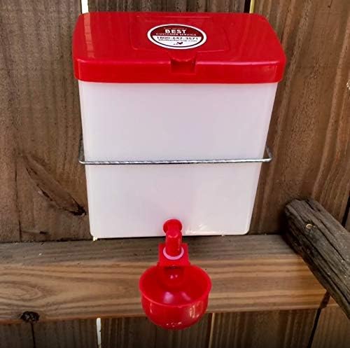 RentACoop Wire Bracket for Small Animal Drinking Bottle (64 oz) - size: 64 oz