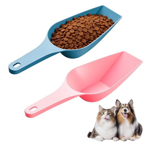 Dog Food Scoop Dog Food Measuring Cup 1 Cup Pet Cat Food Scoop Plastic Dogs Cats Food Scooper Measuring Scoop with Measuring Lines for Dogs Puppy Cats Rabbit