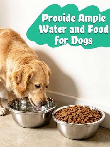 2 Pcs 1 Gallon Large Dog Bowls - Food Grade Stainless Steel Metal Water Bowls, Easy to Clean Food Bowl for Medium Large Dogs Indoor Outdoor - size: 1 Gallons