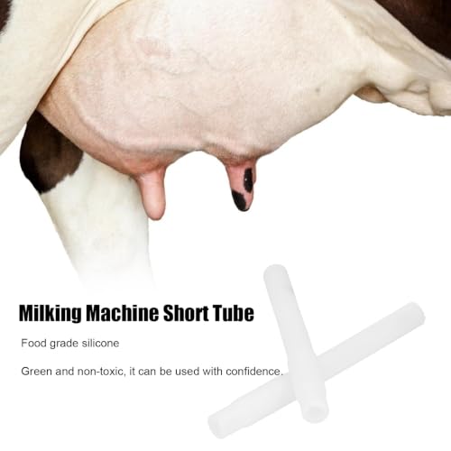 2Pcs Milking Machine Short Tube Replacement Pipe Accessories Silicone Milker Milking Equipment Hose Hose Pipe Milker Machine Pipe Tube Milker Tube