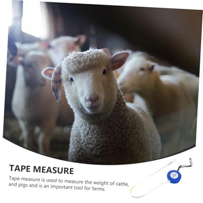 Animal Weight Tape Measure 2.5m Blue Multipurpose Goat Pig Cattle Measuring Tape for Livestock Girth and Weight Measurement Style