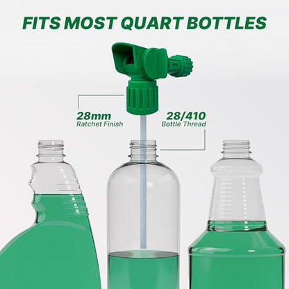 Hose-End Sprayer (6-Pack): Professional 20:1 Ratio Hose-End Sprayers for Lawn and Garden Maintenance, Fertilizer Mixing, and Outdoor Cleaning – Leak-Proof, Heavy-Duty Build - size: Sprayer