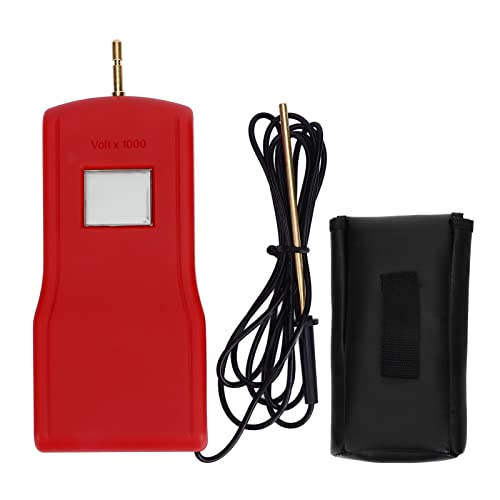 Portable Electric Fence Voltage Tester, 15KV LCD Digital Voltmeter for Farm and Garden, Electric Fence Fault Finder and Voltage Detector for Livestock Fences(red) - color: red