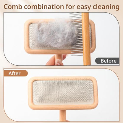 Sheepskin Wool Brush - Carpet Rake Tool for Pet Hair Removal and Household Fabric Care（Black） - color: Black