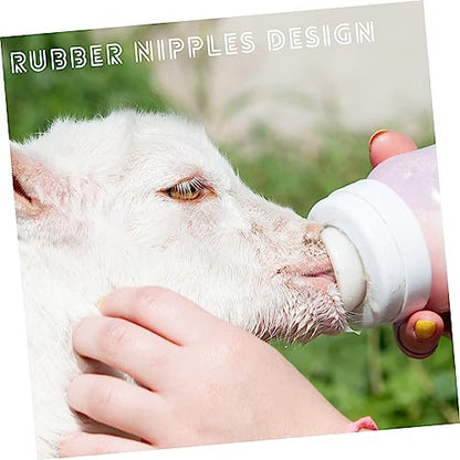ORFOFE 10pcs Nipples for Calf Feeding Animal Bottle Nipples for Young Livestock Easy to Feeding Tool
