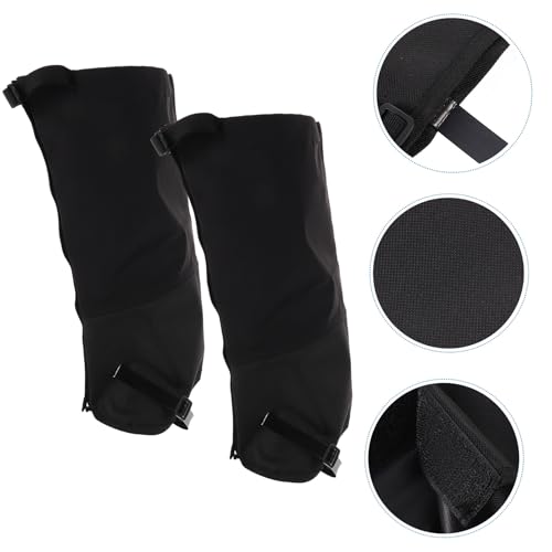 Unisex Waterproof Hiking Gaiters Snowproof Leg Warmers Extended Boot Covers M Size Black for Trekking in Snow Outdoor Protection