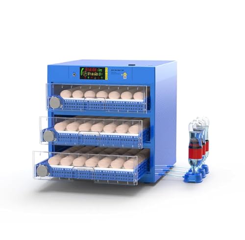 Generic Egg Incubator, LED High-Efficiency Automatic Egg Turning & Temperature Control, Automatic Incubator for Hatching Eggs, for Hatching Chicken Duck Quail Eggs, 192 Eggs, Blue - color: 192 eggs