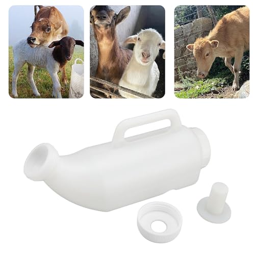 Thickened Calves Nursing Bottle, 2L Animal Feeding Bottle Leakproof Lamp Milk Feeder for Farm, Specifically Engineered for Livestock Farms User Friendly
