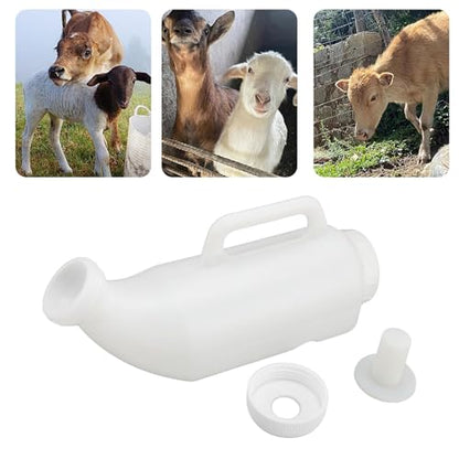 Thickened Calves Nursing Bottle, 2L Animal Feeding Bottle Leakproof Lamp Milk Feeder for Farm, Specifically Engineered for Livestock Farms User Friendly