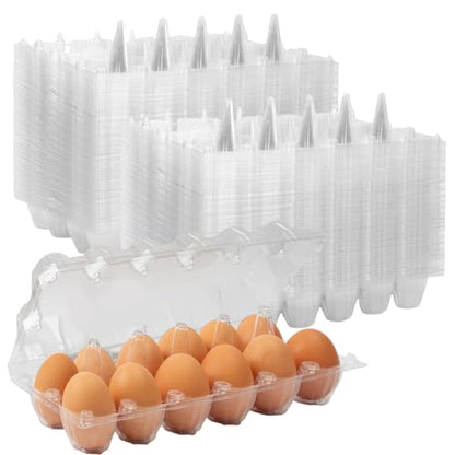 120Pack Egg Cartons Cheap Bulk Empty Egg Cartons Egg Holders for Home Ranch Chicken Farm, Commercial Business Market Display, 2x6 Grids, Large - size: Large, style: 2x6Grids-120count