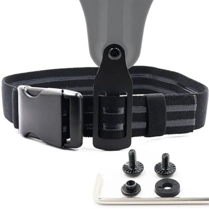 Tactical Leg Strap Drop Swivel Attachment for Holsters, Thigh Strap Belt for Leg Holster, with Quick-Release Buckle. - color: Leg Strap & Adapter-Black