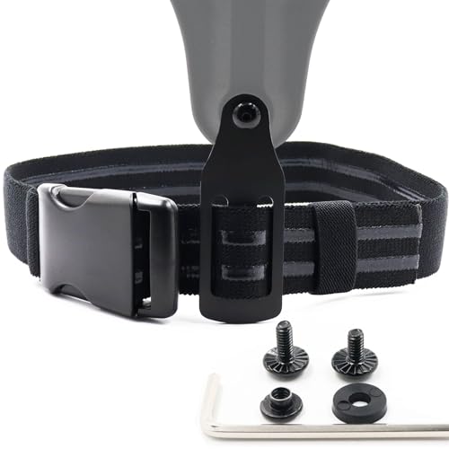 Tactical Leg Strap Drop Swivel Attachment for Holsters, Thigh Strap Belt for Leg Holster, with Quick-Release Buckle. - color: Leg Strap & Adapter-Black