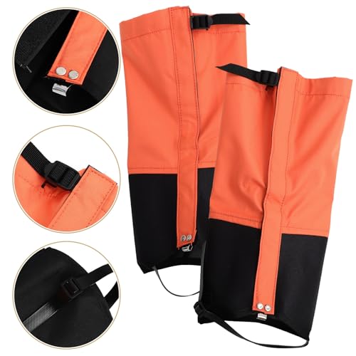 BESPORTBLE Windproof Tear-Resistant Hiking Leg Gaiters for Men Calf Covers with Buckle Strap Snow Outdoor Protection for Backpacking Running Climbing Biking Gardening