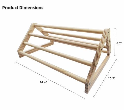 Chick Perch Chicken Coop Toys and Accessories,Chick Roosting Bar,Brooder for Baby Chicks,Strong Wooden Bird Perch. (Style 2, 14.4" x 10.7" x 6.7) - color: Style 2