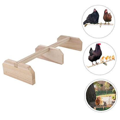 2pcs Wooden Roosting Bar Chicken Wood Stand Wooden Parrot Stand Chicken Roosts and Perches Hens Standing Perch Bird Cage Accessory