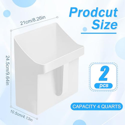 Relaxweex 2 Pcs 4 Quart Large Feed Scoop(White) - color: White