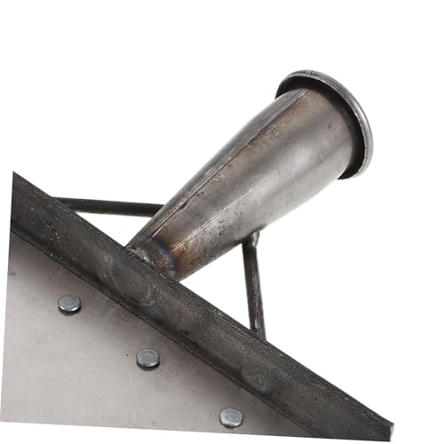 Homoyoyo Heavy Duty Steel Cleaning Shovel and Metal Poultry Dung Scraper for Farm Manure Removal, 32cm Manganese Steel Flat Shovel Scraper for Livestock Facility Cleaning