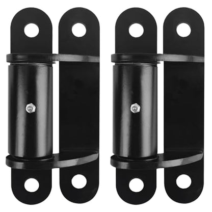 7" 2062P Heavy Duty Gate Hinges 1100lb Capacity - Bolt On/Weld On Carbon Steel Hinges for Driveway Gates, Fence & Barn Doors - Ball Bearing Design, Rust-Black Resistant Finish （2pcs）