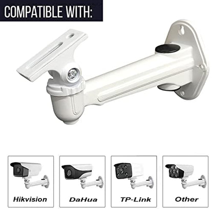 Universal CCTV Security Camera Mounting, IP Camera Bracket, Aluminum Alloy Indoor Outdoor Wall Ceiling Mount Holder Stand Monitor Rotary Bracket (1 Set) (1 Pack)