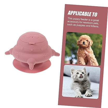 Silicone Puppy Milk Feeder with Nipples Durable Feeding Bowl for Pets Easy to Clean Non Slip Design with Strong Suction Base for Kittens and Puppies