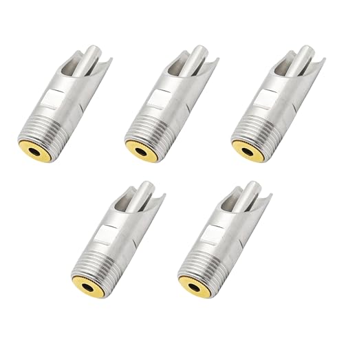5Pcs Stainless Steel Pig Nipple Drinker, Automatic Pig Waterer with NPT 1/2" Threaded Connection for Pigs, Sows, and Piglets