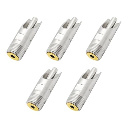 5Pcs Stainless Steel Pig Nipple Drinker, Automatic Pig Waterer with NPT 1/2" Threaded Connection for Pigs, Sows, and Piglets
