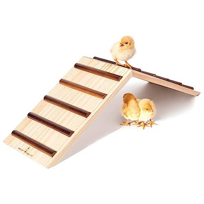 Chick Supplies, Chick Perch & Chicken Roost, Chick Stand Training Perches, Roosting, Wooden Chick Ramp Trainer, Chick Toys for Brooder, No Assemble, Coop Accessories for Chick, Hens, Small Animal