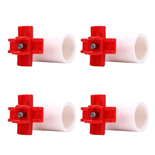 Zerodis 10PCS Chicken Waterer Nipple Kits with Tee Fittings Poultry Fountains Waterers Fittings Sealing Gaskets and Tape for Automatic Poultry Watering System Leakproof Plastic Nipples