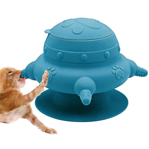 230ML Puppy Milk Feeder with 4 Nipples Silicone Milk Nipple Feeding Bottle for Multiple Newborn Puppies Kittens Rabbits Anti-slip Puppy Nursing Feeder Small Pets Water Feeding Bowl Nursing Station - color: Blue