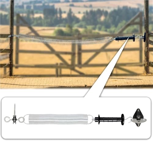 Electric Fence Gate Handle Spring 12-Pack Insulated Fence Gate Handles with Spring Tension, Plastic Replacement Parts