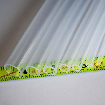 Ultra Clear Platinum Silicone Tubing - Food & Medical Grade - High Temp Hose (25 Feet, 3/8" ID x 1/2" OD) - size: 3/8" ID x 1/2" OD
