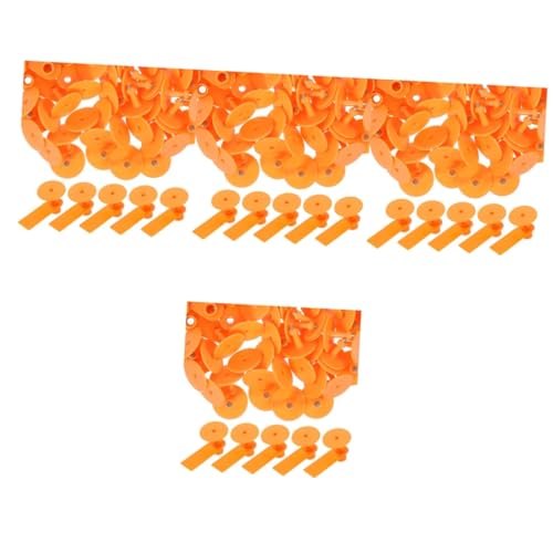 Yardwe 400 Sets Blank Livestock Ear Tags for Cattle Cow Sheep and Pig Identification Animal Ear Tags for Farm Use Ideal for Livestock Management and Marking