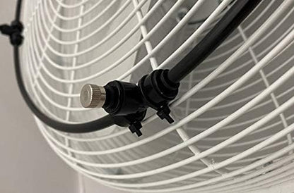 VES Moisture Resistant Outdoor Wall/Ceiling Mount Shop Fan/Industrial Basket Fan for Cooling and Ventilation (18 inch, White) - style: White